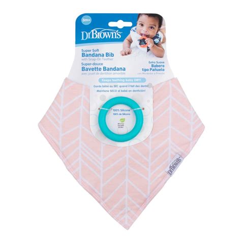 Dr Browns Bandana Bib With Snap On Teether Dr Browns Baby