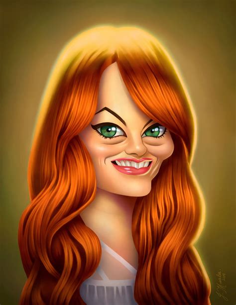 Emma Stone In 2021 Celebrity Caricatures Caricature Caricature Drawing