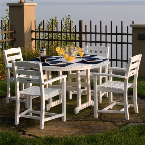 Polywood® La Casa Cafe Dining Set Seats 4 Outdoor Dining Table