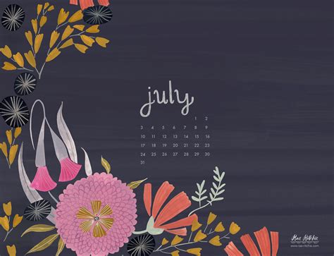July Calendar — Rae Ritchie