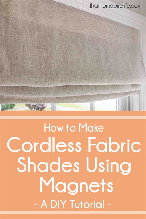 DIY Cordless Fabric Shades: One Room Challenge Week Five | Diy window