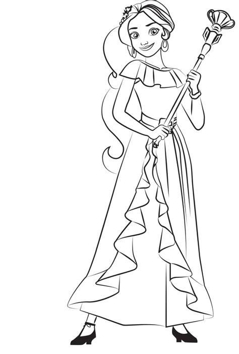 Free Printable Elena Of Avalor Coloring Pages Coloring Pages