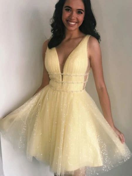Yellow Homecoming Dresses Wedding Party Dresses Lpd401 Yellow