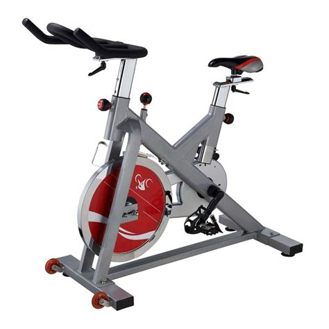 Sunny Health Fitness Stationary Belt Drive Indoor Studio Exercise Cycling Bike With Lb