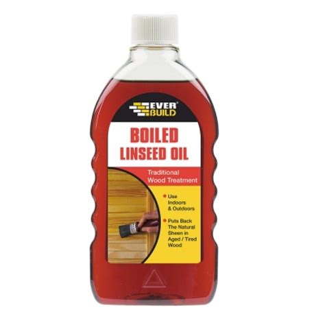 Everbuild Boiled Linseed Oil Wood Treatment 500ml Boillin Sealants