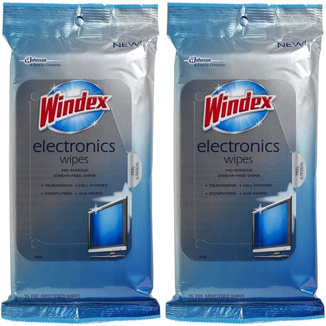 Windex Electronic Wipes 25 Ct 2 Pk