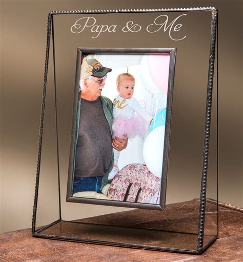 Personalized Glass Picture Frame 4x6 Engraved Photo Frame For Etsy