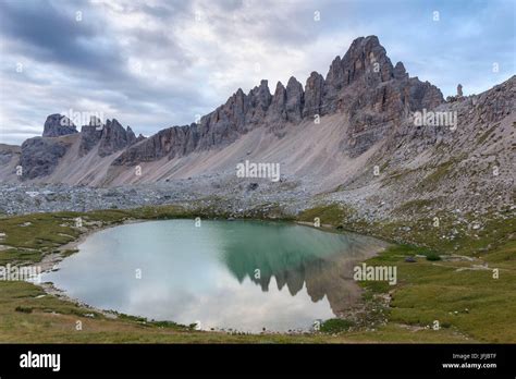 Europe Italy Laghi Dei Piani Bodenseen And Mount Paterno At Dawn