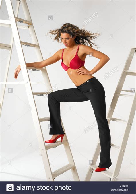 Black Ladders Hi Res Stock Photography And Images Alamy