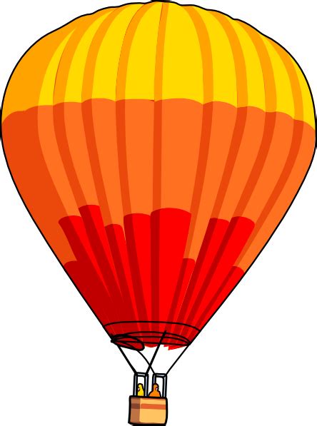 Red And Yellow Hot Air Balloon Clip Art Red And Yellow Hot Air Image