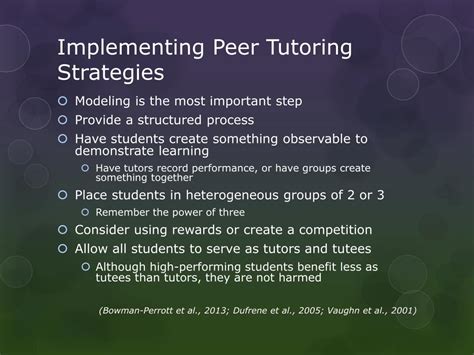 Ppt Peer Tutoring Strategies In The Classroom Powerpoint Presentation Id2182216