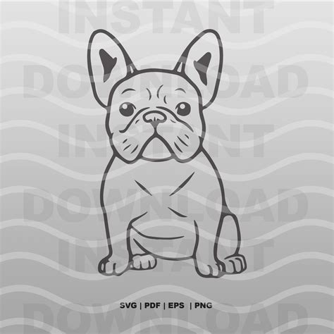 French Bulldog SVG Dog Frenchie Lover Cricut Cut File - Etsy India