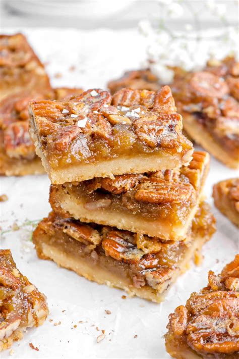 Pecan Pie Bars With Shortbread Crust Bakers Table