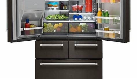 KitchenAid 25.8-cu ft 5-Door 36-in French Door Refrigerator, Platinum