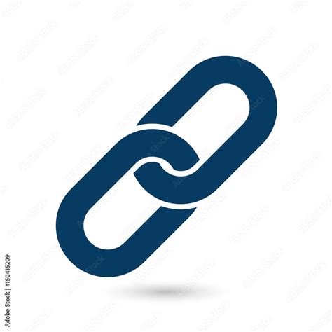 Link Single Iconchain Link Symbol Icon Link To The Source Stock