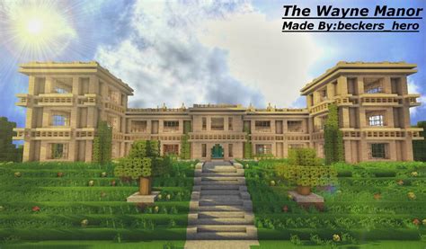 The Wayne Manor With Batcave Minecraft Map