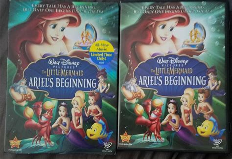 The Little Mermaid Ariels Beginning Dvd 2008 W Slipcover Ebay