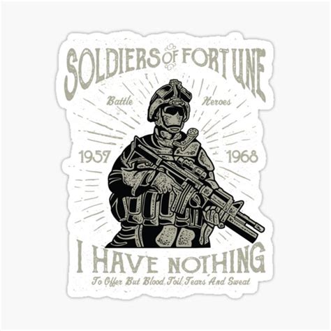 Us Army Soldier Of Fortune Sticker For Sale By Thegoofygolden