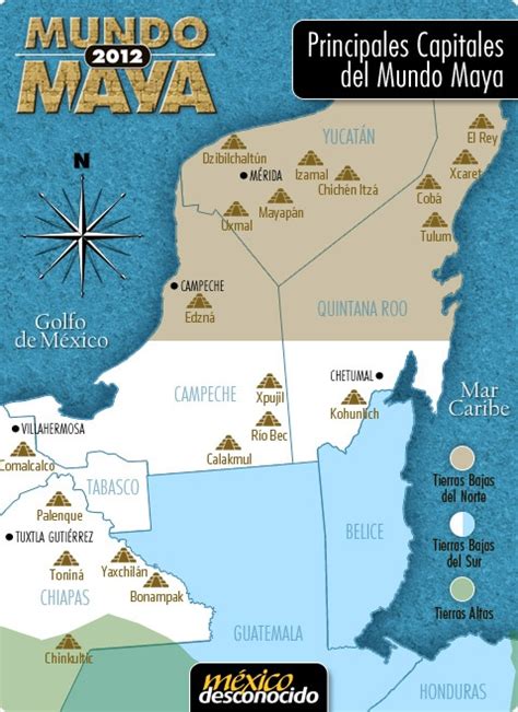 Ubicación Geográfica De La Cultura Maya Mapa Cultura Maya Turismo