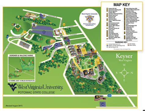 Campus Map Wvu Potomac State College Keyser Campus West Virginia