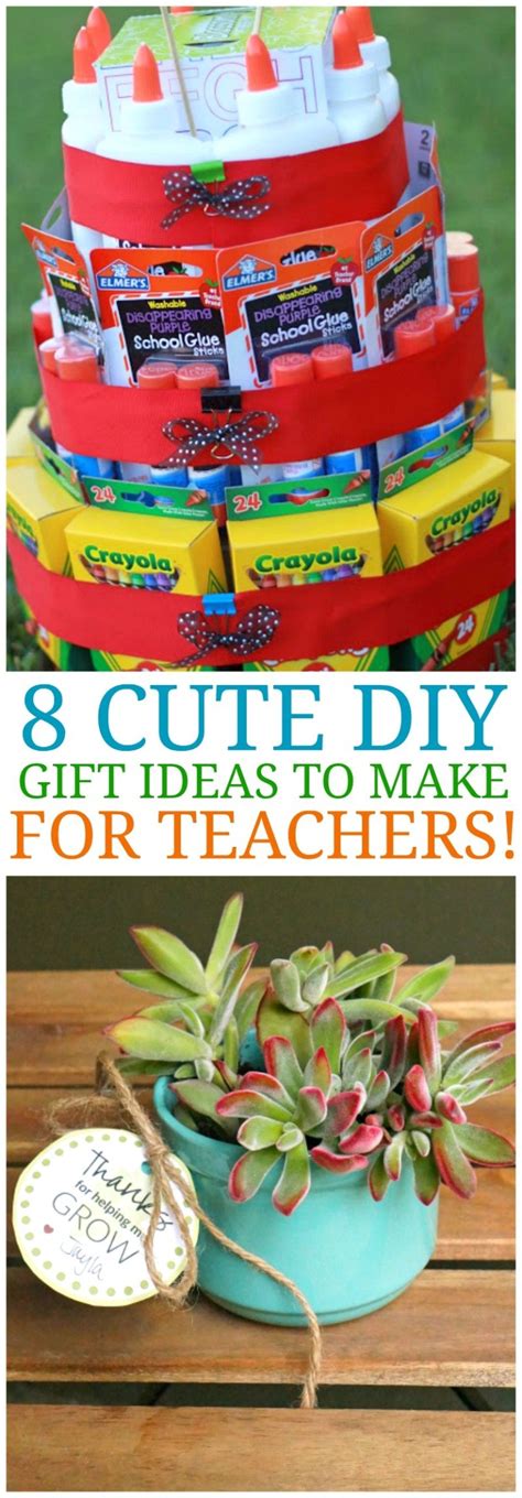 8 Cute Diy Teacher Appreciation Ideas And Homemade Ts For Teachers
