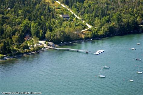 Hancock Point Dock In Hancock Maine United States