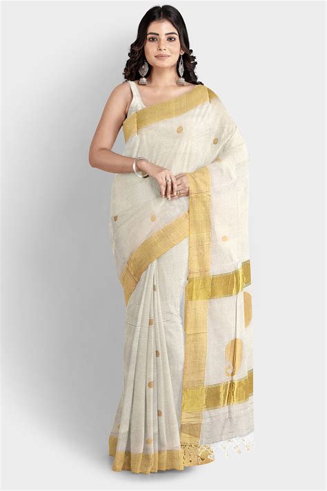 Buy Kerala Kasavu Wedding Handloom Saree Keraloom