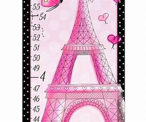 Canvas Growth Chart Ooh Lala Paris Poodle Eiffel Tower Girls Etsy