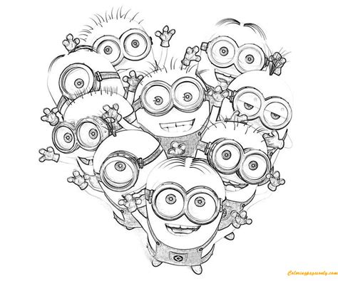 Kids Minions Despicable Me S0085 Coloring Pages Cartoons Coloring