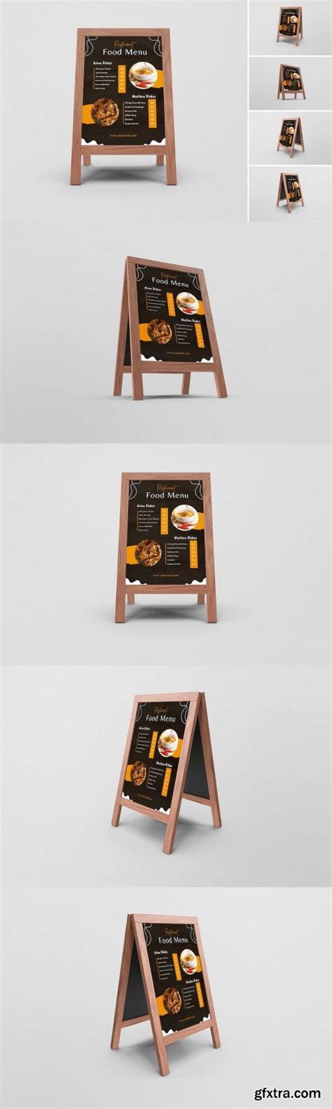 Advertising Board Stand Mockups Gfxtra