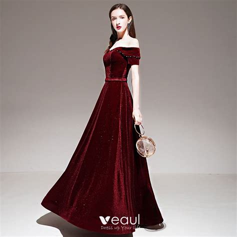 Bridalfeel, one of leading suppliers of formal dresses nz: Chic / Beautiful Burgundy Winter Evening Dresses 2020 A ...