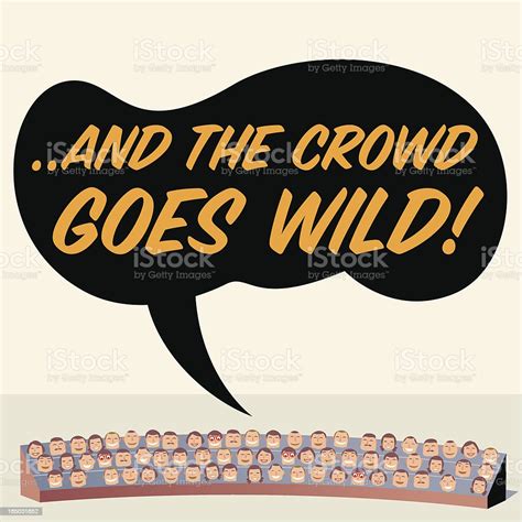 Crowd Goes Wild Stock Illustration Download Image Now Istock