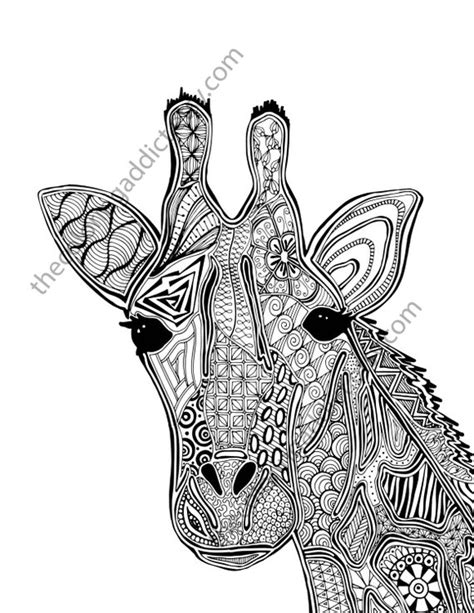 With also you can also visit our insect coloring pages gallery, if you prefer more little species. giraffe coloring page animal coloring page adult coloring