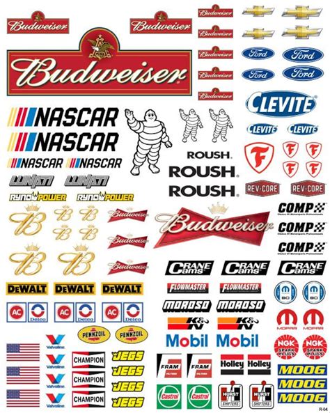 Rc Racing Decals Set 04 For 110 112 Scale Vehicles Etsy
