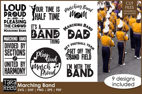 Marching Band Svg And Cut Files For Crafters Etsy Denmark