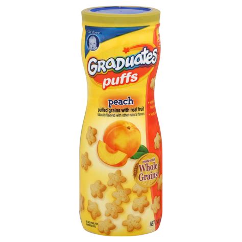 Gerber Graduates Finger Foods Peach Puffs 1.48 oz | Shop Your Way
