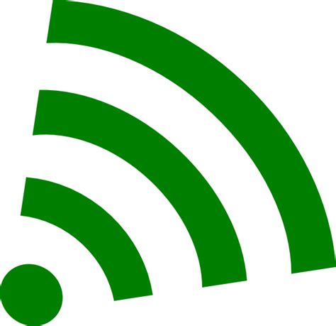 Green Wifi Clip Art At Vector Clip Art Online Royalty Free