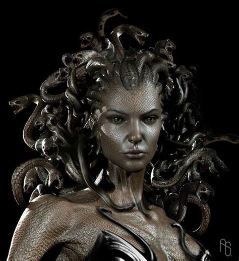 Gorgonmedusa Suit With Snake Hair Medusa Art Medusa Greek Mythology