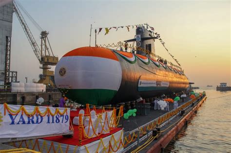 Indian Navys 5th Scorpene Class Submarine Hits The Water Naval Today