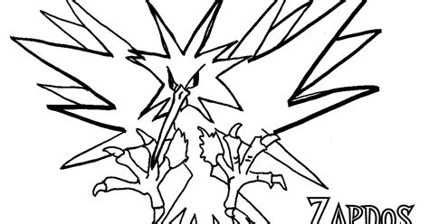 47+ Popular Concept Pokemon Coloring Pages Zapdos