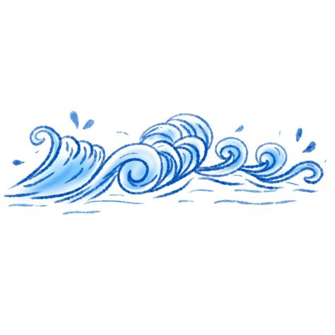 Summer Wave Png Picture Blue Waves White Waves Summer Seaside Holiday