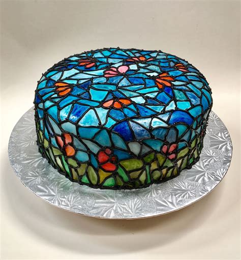 Stained Glass Cake Buttercream Decorating Cake Glass Cakes