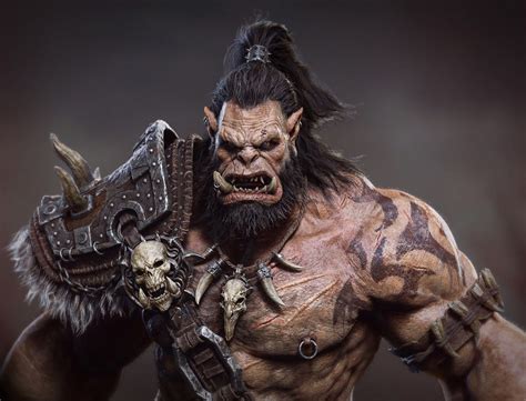 Orc By Zhangxiao89 Creatures 3d Cgsociety Warcraft Orc World Of