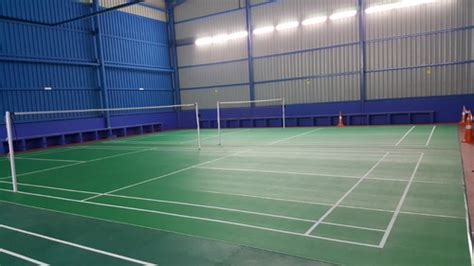 The following is a list of indoor arenas. Badminton Court Construction, बैडमिंटन कोर्ट कंस्ट्रक्शन ...
