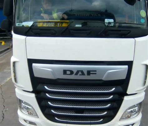 Hilarious Moment Cheeky Lorry Driver Moons His Colleague But Doesnt Realise Hes Been Caught