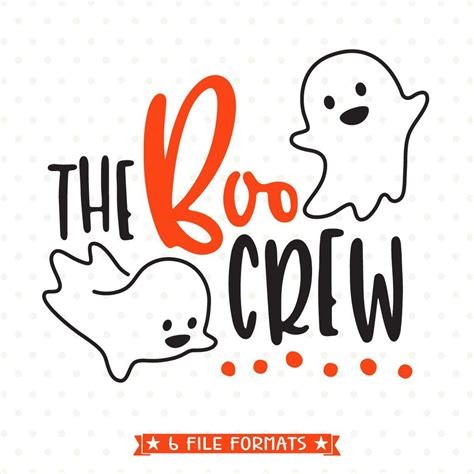 The Boo Crew SVG file | Halloween clipart, Halloween shirt, Halloween