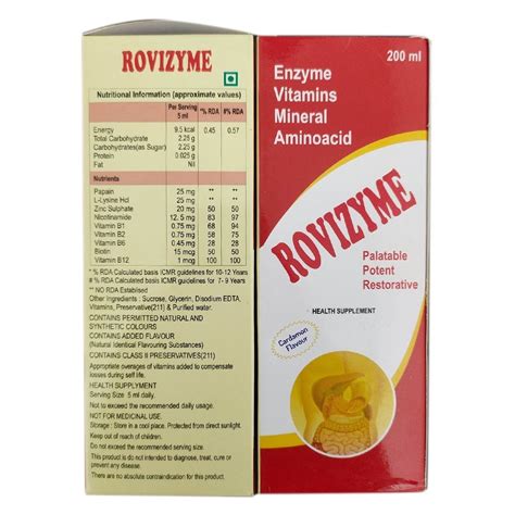 Enzyme Vitamins Mineral Amino Acid Syrup 200ml Prescription At Rs 30