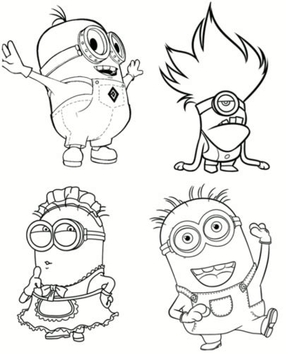 35 Free Minions Coloring Pages Printable