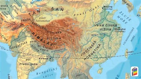 Pohoří Asie Mapa Mapa
