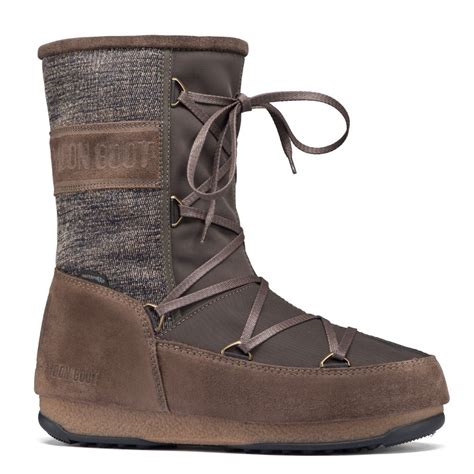 Tecnica moon boot original queen features a quilted nylon upper, lace around lacing system, moon boot branding around boot and is fully waterproof. MoonBoot Moon Boots Vienna Mix Olive Green, Waterproof ...